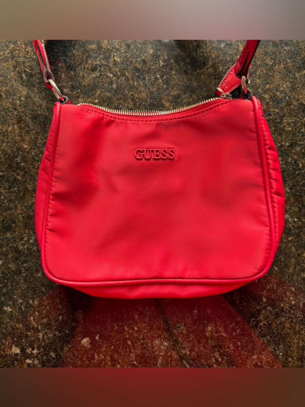 GUESS Red Women’s Crossbody Bag with Logo Detail